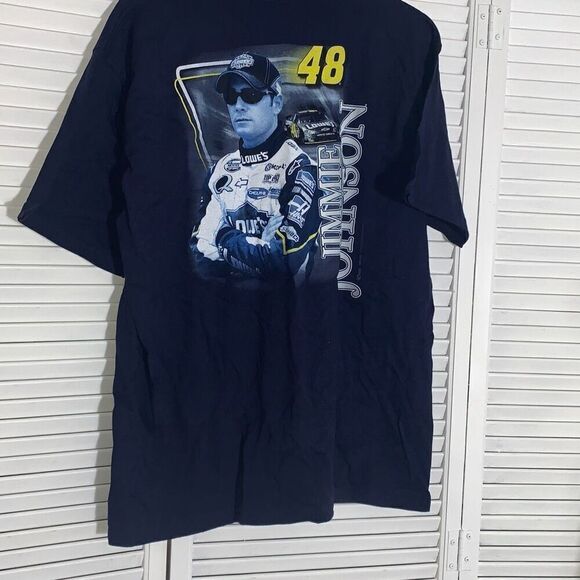 NWT Nascar Jimmie Johnson 48 Winners Circle Large T-Shirt Lowe’s Race - Picture 1 of 5